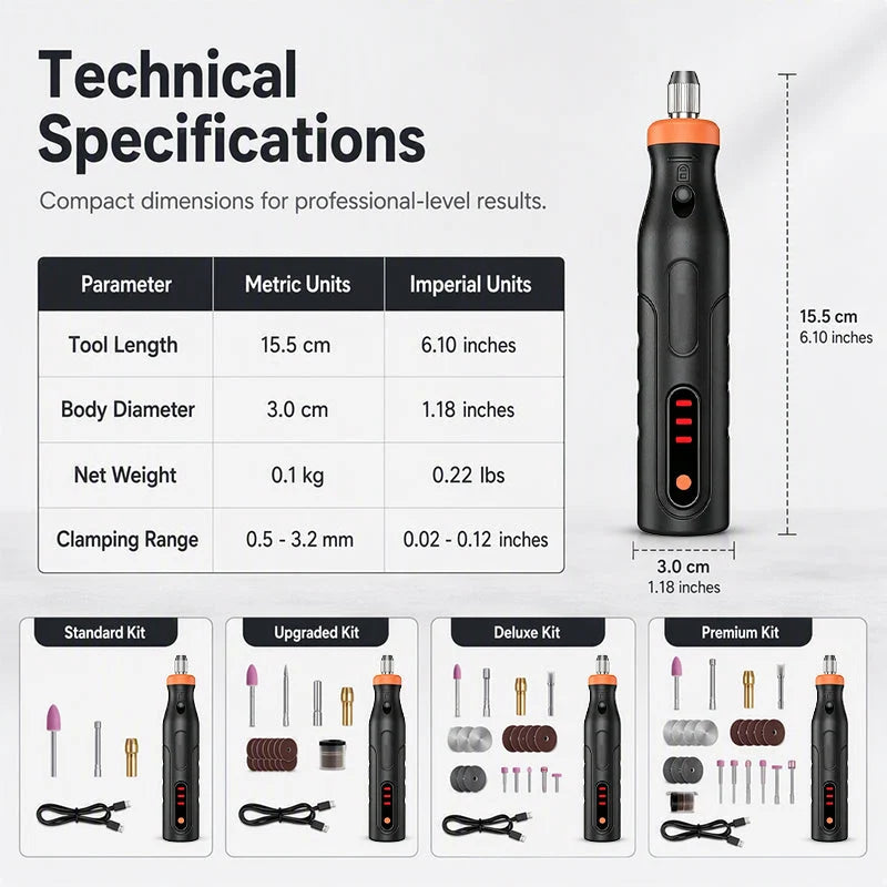 Mini Handheld Cordless Rotary Tool