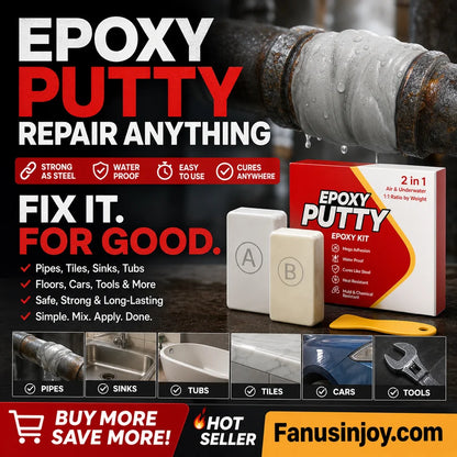 🏭Factory direct 44% off！🛠️All-purpose repair！🔥AB Epoxy Putty Stone Model Repair Clay
