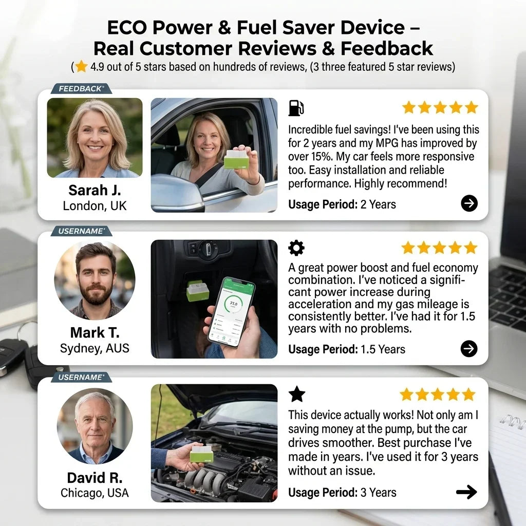 ⚡ OBD2 ECO Power & Fuel Saver Device