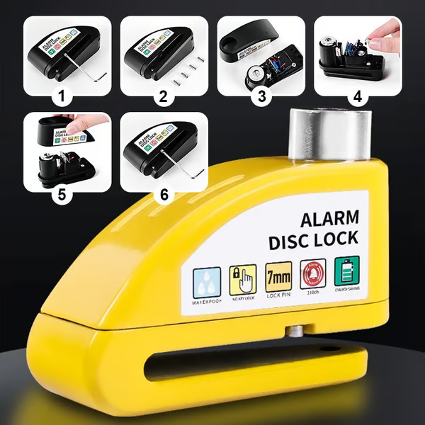 Motorcycle Anti-theft AlarMotorcycle Anti-theft Alarm Disc Lockm Disc Lock