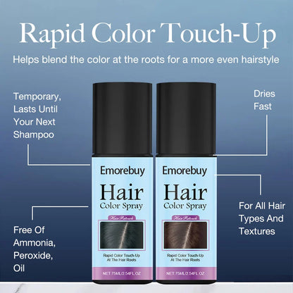 ⚡ Instant Root Cover Spray — Erase Gray Hair Instantly, Look Naturally Younger