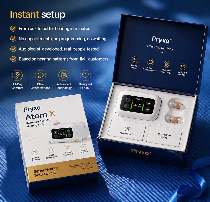 🔥 Bestseller of 2026! Pryxo™ Ear-Hook Smart AI Hearing Aid – Hear Clearly, Regain Your Confidence 💖