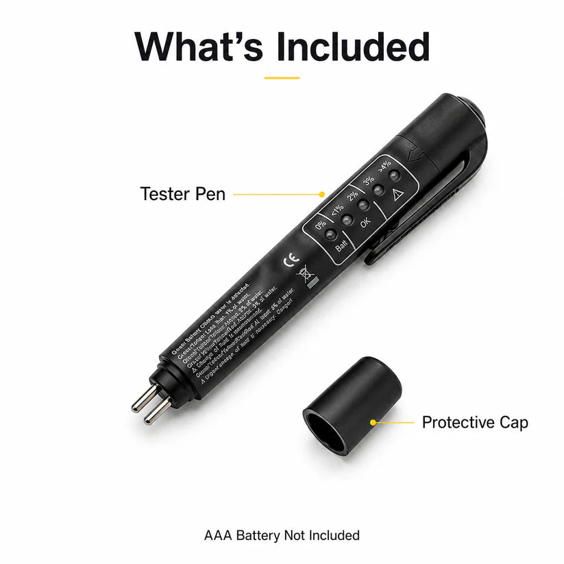🚗 Portable Brake‐Fluid Tester Pen for DOT 3 / DOT 4 / DOT5.1