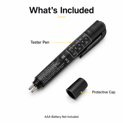 🚗 Portable Brake‐Fluid Tester Pen for DOT 3 / DOT 4 / DOT5.1