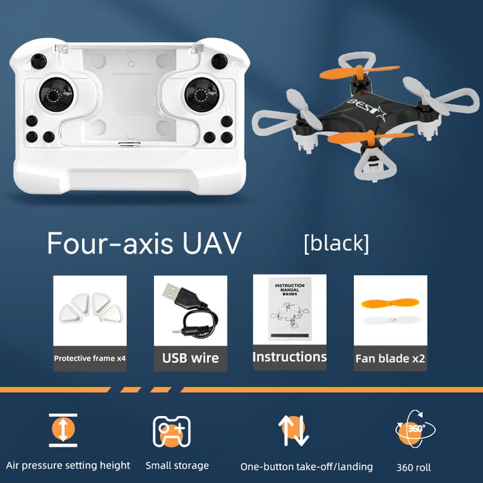 🎉 2026 Mini Unmanned Small Four-axis Remote Control Aircraft