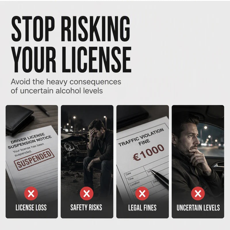 🚗Protect your personal safety and driving license!🔥Portable breathalyzer