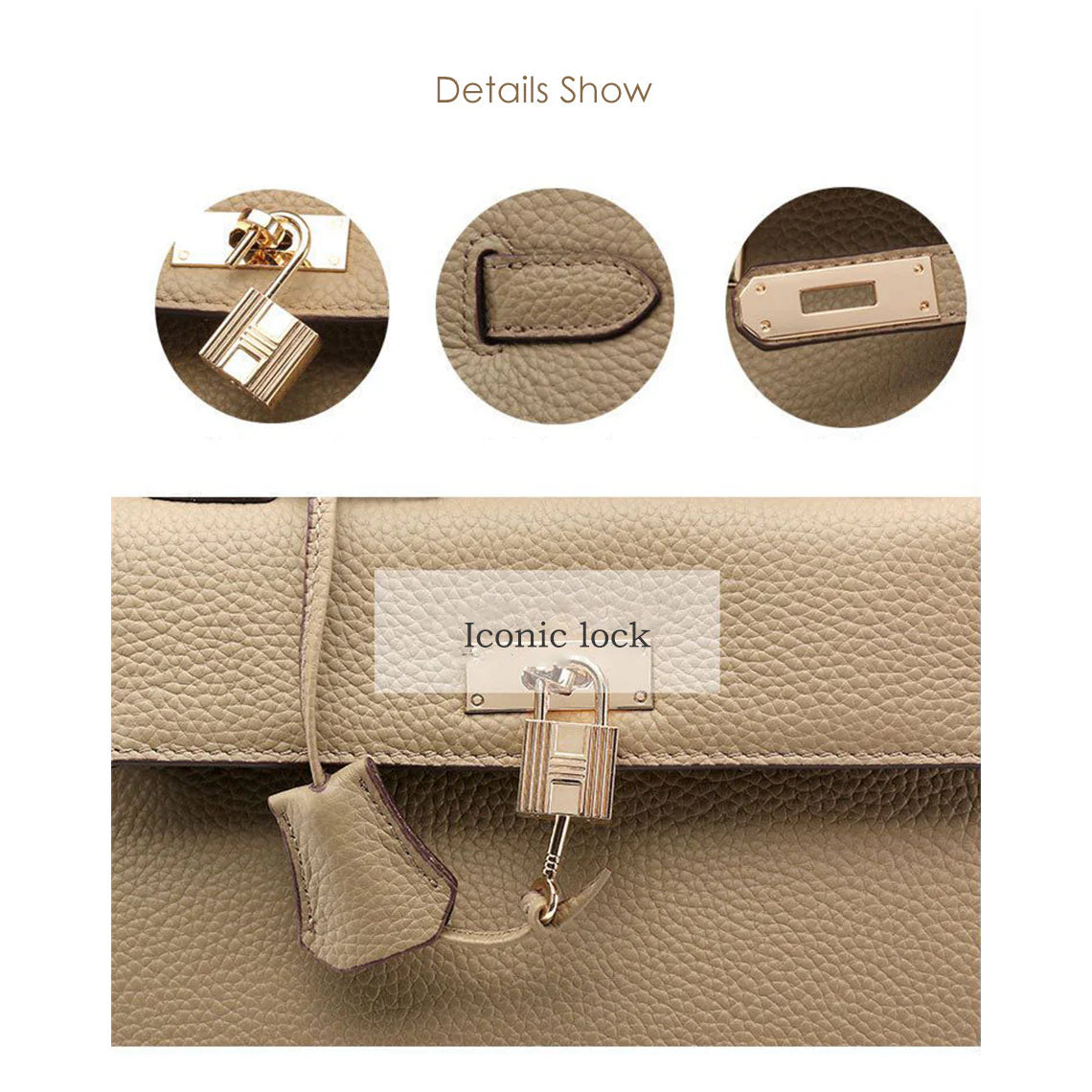🔥🔥🔥Top Grain Leather Inspired Birk Handbag【HermEs-INDIA】
