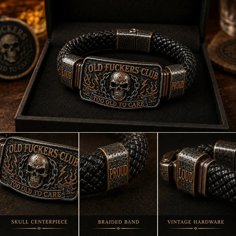☠️ Old Fuckers Club & Wild Freedom 🪓 | 2026 Limited Edition Vintage Bracelet