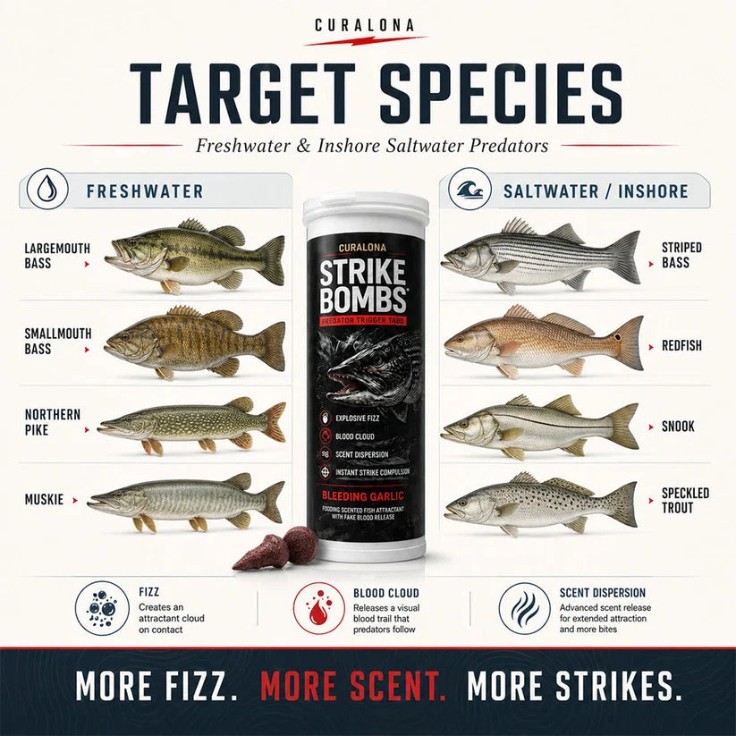𝐎𝐟𝐟𝐢𝐜𝐢𝐚𝐥 𝐁𝐫𝐚𝐧𝐝 𝐒𝐭𝐨𝐫𝐞 |✅Curalona® Strike Bombs — New Freshwater & Saltwater Bait That Bleeds, Fizzes & Triggers Big Predators