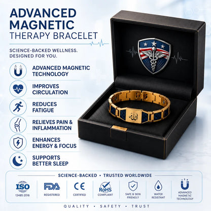 ✨🔥Men's Neodymium Magnetic Vitality Revival Therapy Bracelet