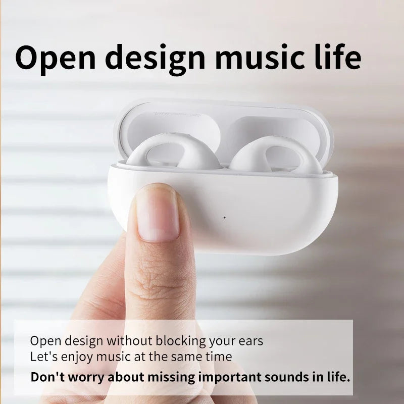 🎅 Sale - 49% OFF🎁 Wireless Ear Clip Bone Conduction Headphones