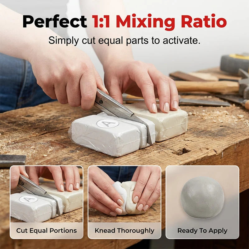 🏭Factory direct 44% off！🛠️All-purpose repair！🔥AB Epoxy Putty Stone Model Repair Clay
