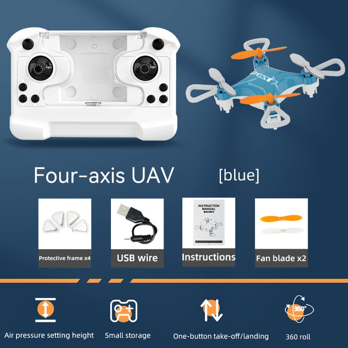 🎉 2026 Mini Unmanned Small Four-axis Remote Control Aircraft