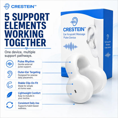 🔥 Crestein™ Ear Acupoint Massage Pulse Device ✨ New for 2026 👂💫 Limited Stock Available — Shop Before It’s Gone