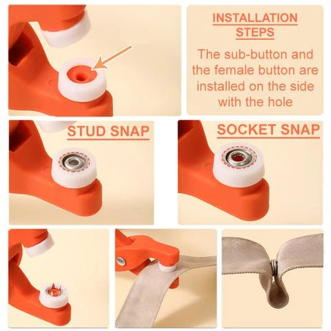 🔥HOT SALE NOW 49% OFF 🎁Metal Snap Buttons with Fastener Pliers Tool Kit