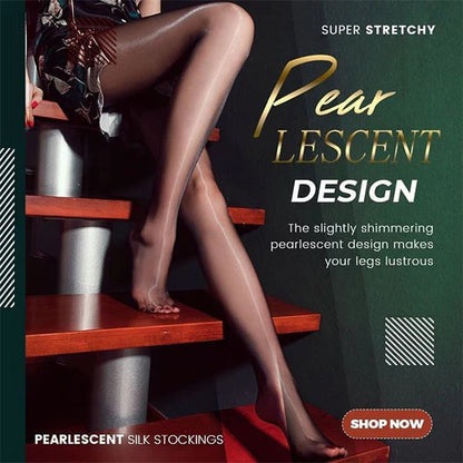 🎁Hot Sale 49% OFF⏳Pearlescent Silk Stockings Pantyhose【Buy 1 Free 1】
