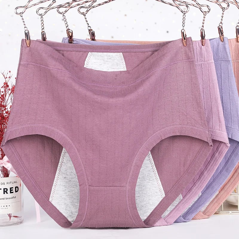 🔥  buy 1 get 1 free-High waist plus size cotton antibacterial and leak-proof physiological underwear